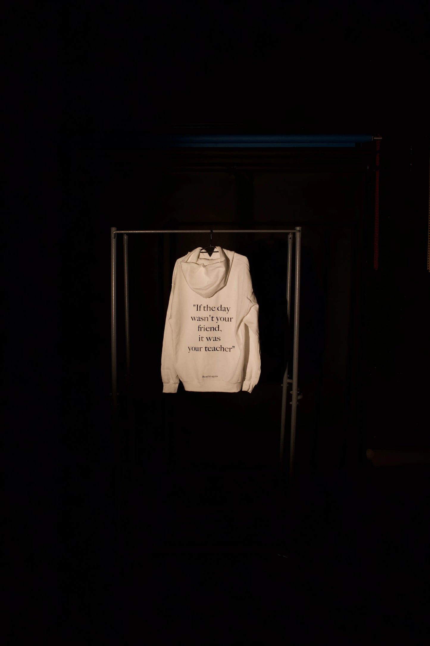Every day counts - White Hoodie Quotewear